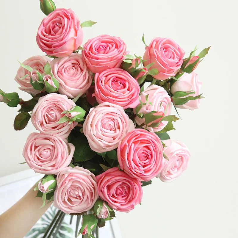 Super Glue Moisturizing Hand Feel Rose, High Simulation Flowers, Home Decoration, Wedding Wall Holding, Artificial Flowers, 71cm