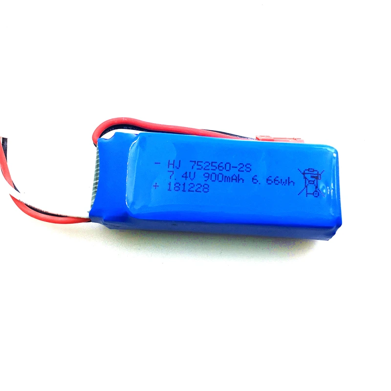 7.4V 900MAH Lipo Battery for XK X520 RC Airplane Spare Parts Accessories