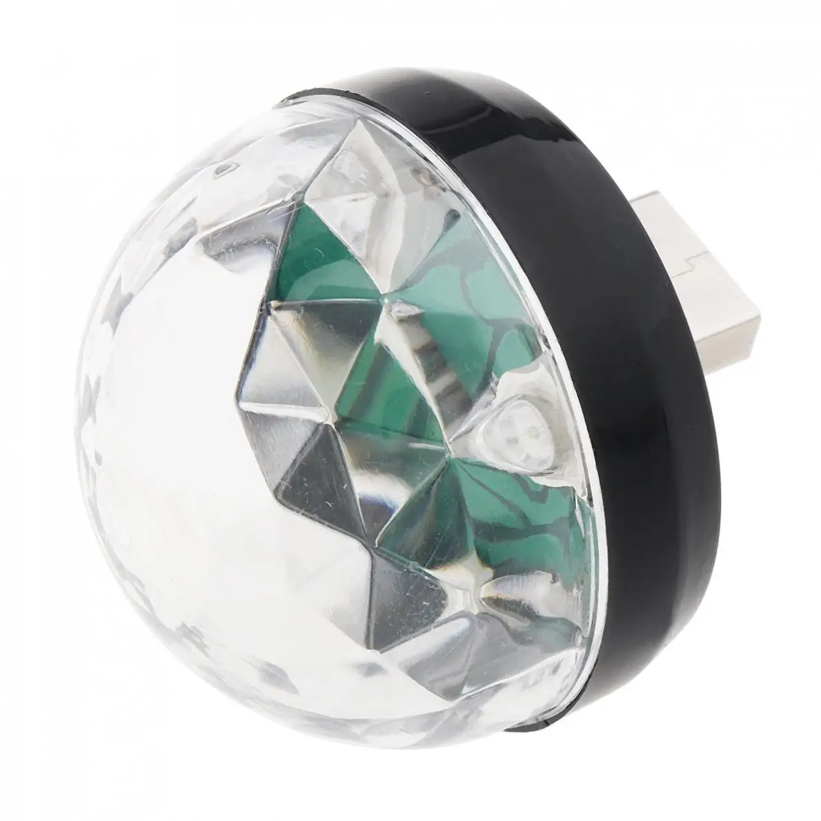 4W Mini USB LED Sound Active Light Crystal Magic Ball RGB Stage Light with Micro Interface Support Andriod Phone for Home / KTV