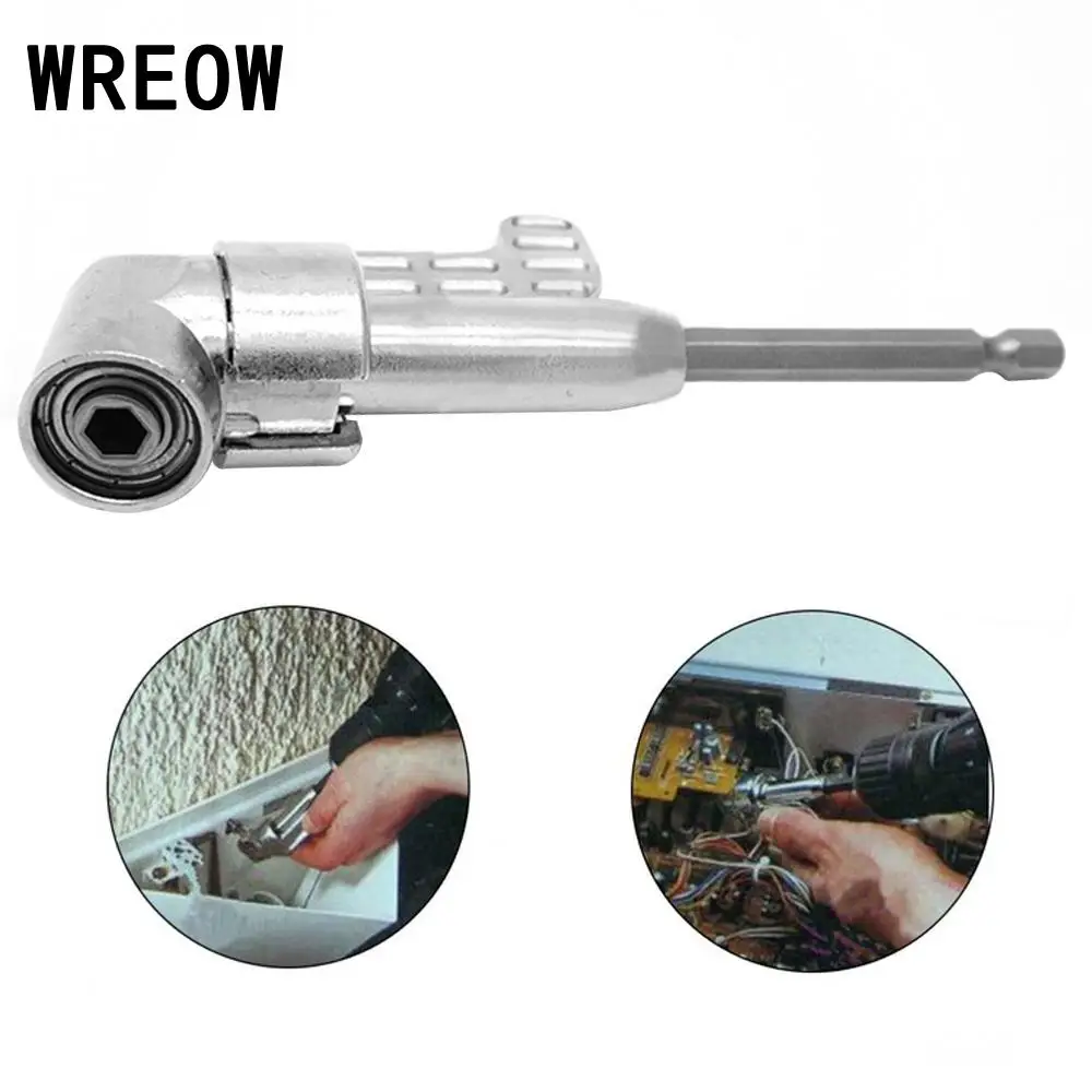 1/4 Inch 105 Degree Angle Hex Screwdriver Bit Head Extension Socket Holder Angle Adapter for Electric Drill Spanner hand tool