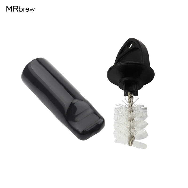 Draft Beer Tap Faucet Plug Brush Cleaning Brush + Sanitary Faucet Spout Black Pourer Cover Spouts