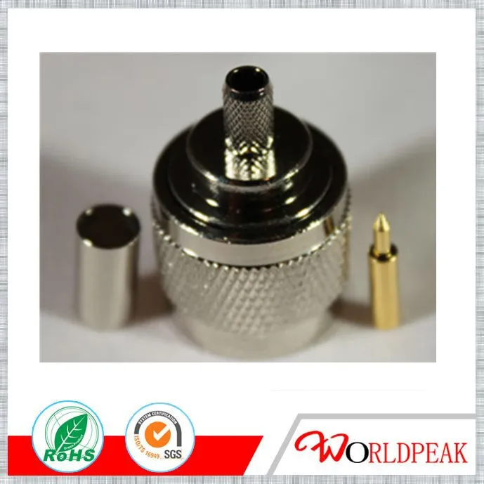 

Free shipping 10pcs N Male Plug Crimp for RG58 coaxial Connectors