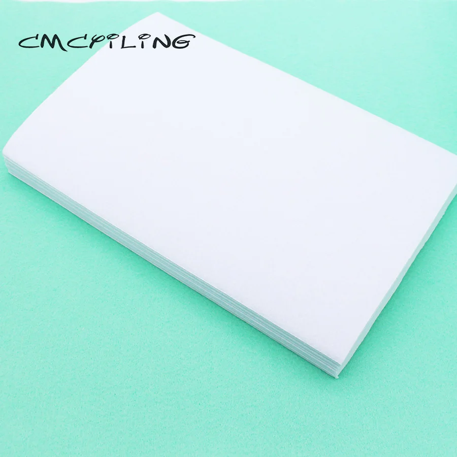 CMCYILING White Felt 1.5 MM Thickness Polyester Cloth For DIY Sewing Crafts Scrapbook ,Non-Woven Sheet Fabric 10Pcs/Set 20*30cm