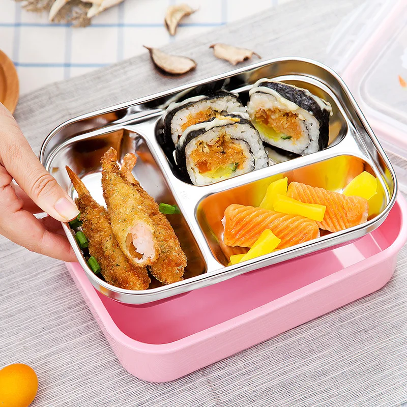 TUUTH 304 Stainless Steel Lunch Box for Kids Water Injection Insulation Portable Food Container Box For Kids Picnic School