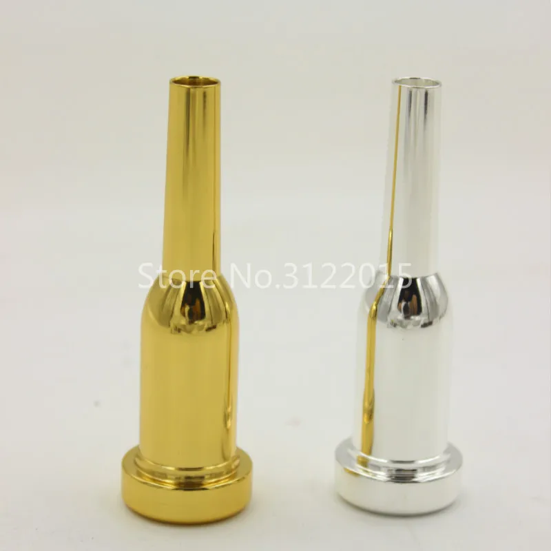 Metal Mouthpiece for Bb Trumpet Professional Brass Silver Plated Gold Lacquer New Trumpet Accessories Nozzle No 7C 5C 3C 1.5C