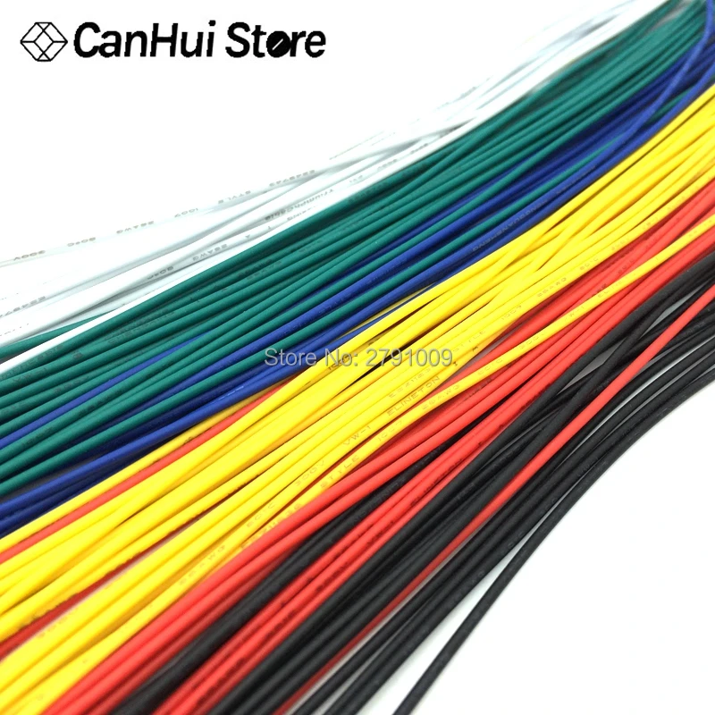 100PCS/ 1007-26AWG PVC Tin-Plated PCB Solder Cable 26AWG 5/10/15/20CM Fly Jumper Wire Cable Tin Conductor Wires Connector Wire