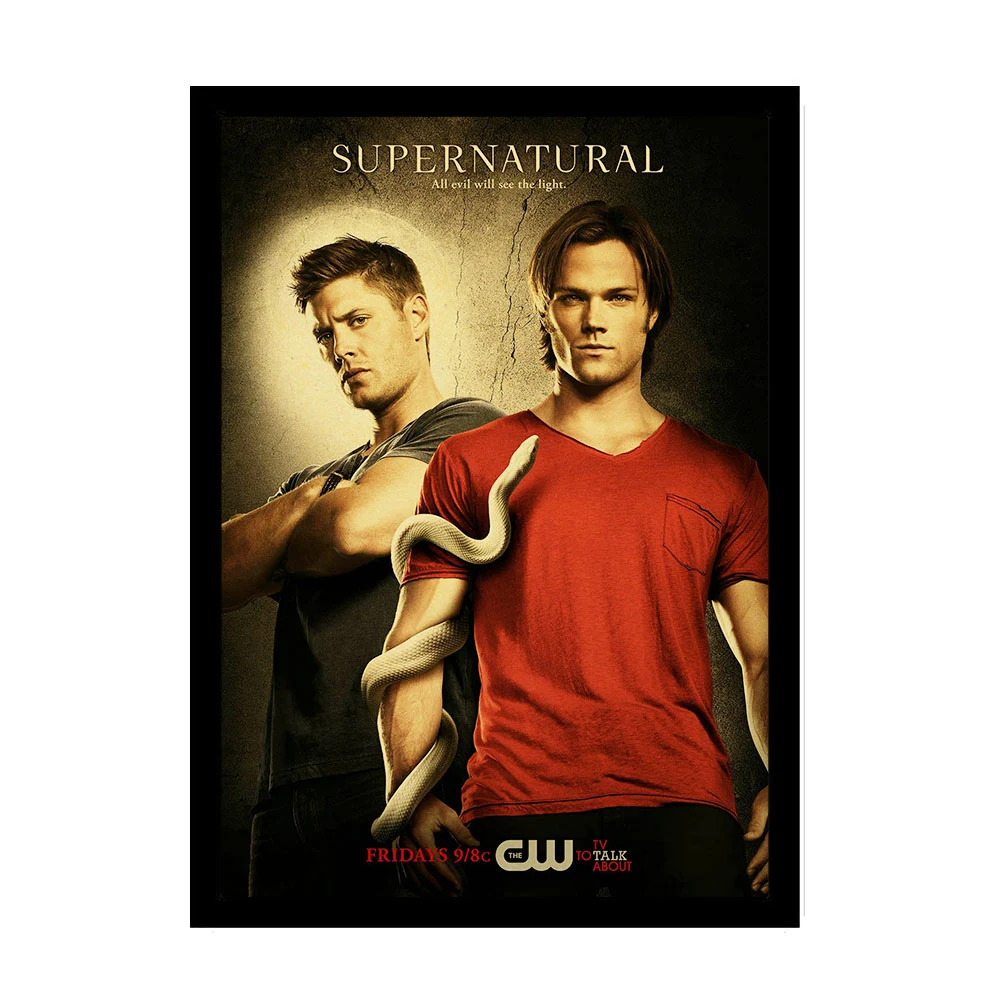 Supernatural Poster Jensen Ackles Vintage Posters and Prints Kraft Paper Bar Room Home Decor Wall sticker