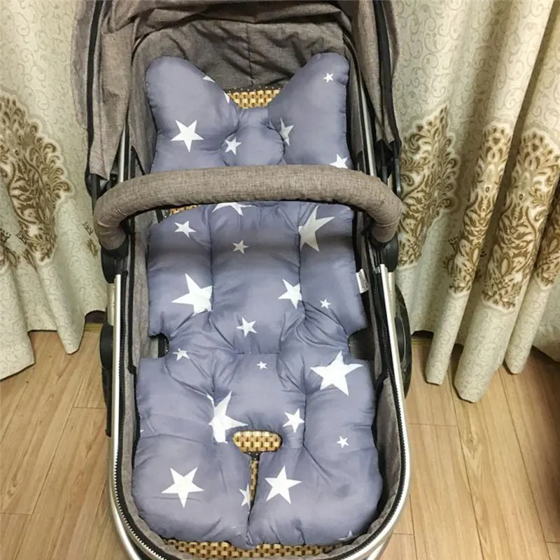 Fashion Printed Stroller Cushion Seat Cover Baby Diaper Pad Seat Pad Cotton Baby Stroller Mat Mattress Pram Stroller Accessories