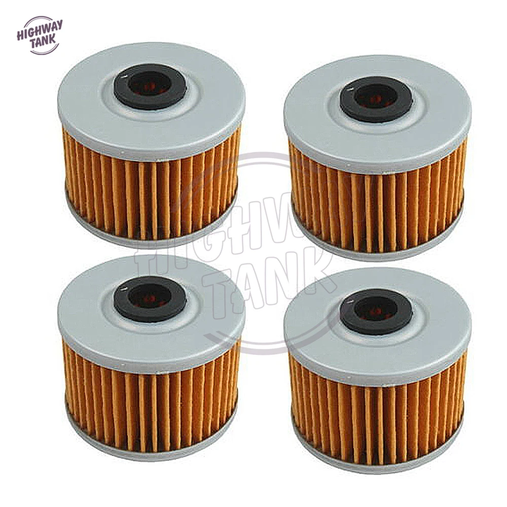 4 Pcs Motorcycle Engine Oil Filters Case for Kawasaki KLX140 KLX140L KLX250S KX450F KL250 Honda XR650 R L GB500 Suzuki DR-Z110