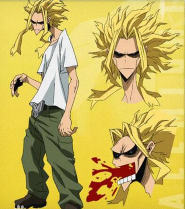 Anime My Hero Academia All Might Yagi Toshinori Boku no Hero Academia Wig Cosplay Yellow Wig Role Play+wig cap