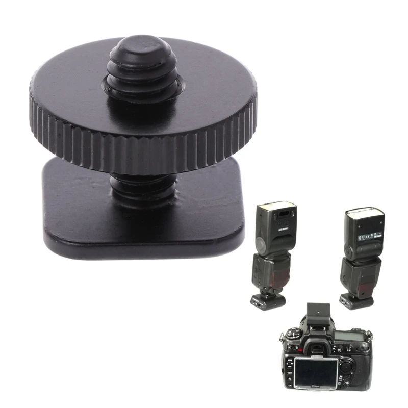 1/4'' Single Layer Tripod Mount Screw to Studio Flash Hot Shoe Adaptor For Nikon