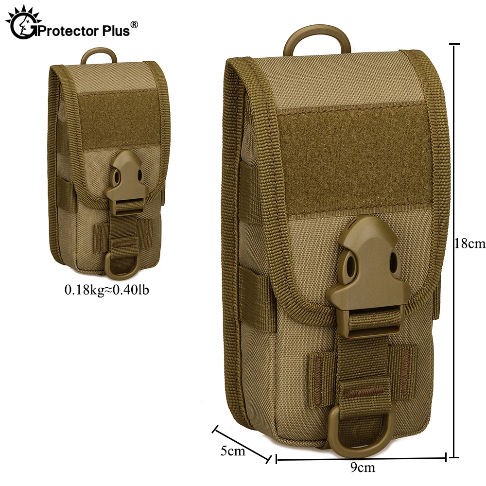 PROTECTOR PLUS  Tactical Tool Sub-package Wear Belt Waist Bag 5.8-Inch Full-Cover Mobile Phone Case Outdoor Small  Crossbody Bag