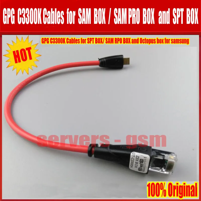 Original product GPG c3300k cable uart cable for and octoplus pro box and octopus box sam pro box