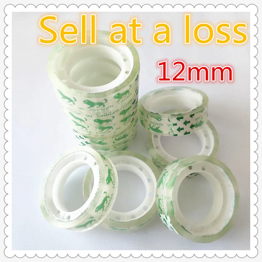 12mm Small Office S1 Transparent Tape Students Adhesive Tape Packaging Supplies