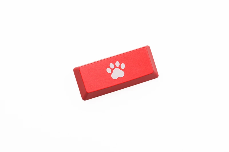 Novelty Shine Through Keycaps ABS Etched, Shine-Through cat pad  black red custom mechanical keyboard enter backspace r4 r1