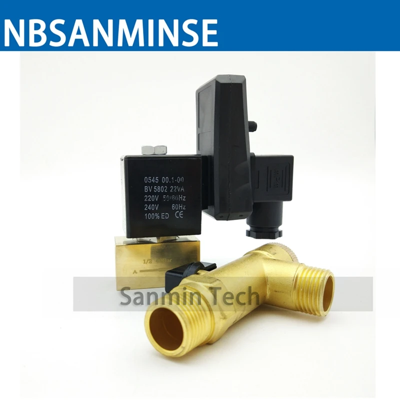 Imagem -05 - Solenoide o para Válvulas de Drenagem Eletrônica Compressor de ar Bronze Nbsanminse de Alta Pressã