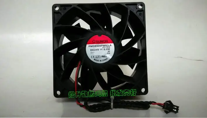 9238 6.0W PMD2409PMB3-A (2).GN  DC24V 90*90*38MM  two wire inverter fan