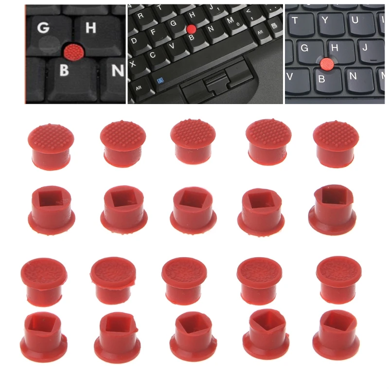 10Pcs Red Convex Caps For . IBM Thinkpad Mouse Laptop Pointer TrackPoint Cap