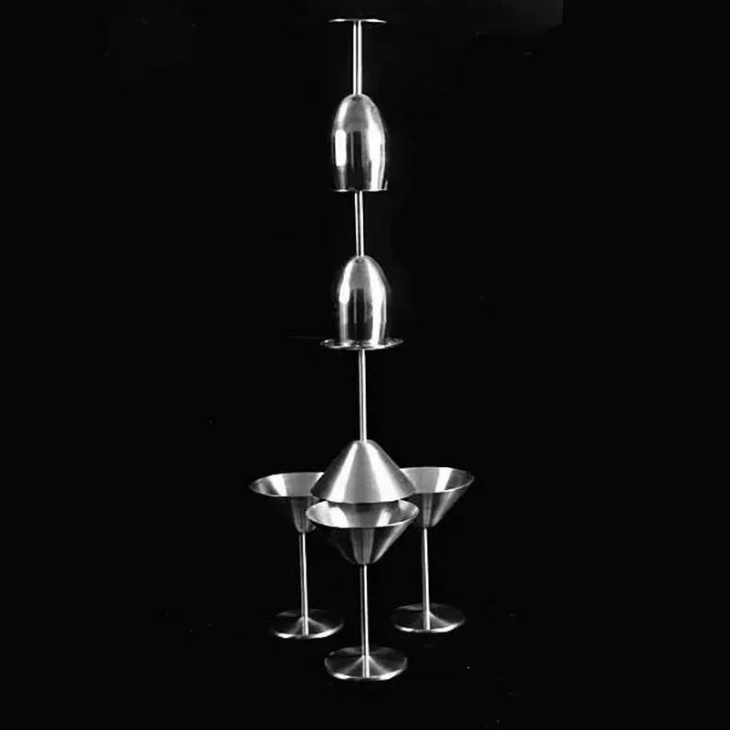 

Spitfire Cocktail Glass Tower Artifact Cup Holder Stainless Steel Explosion-proof Bar Tools Beaker Cup Tower