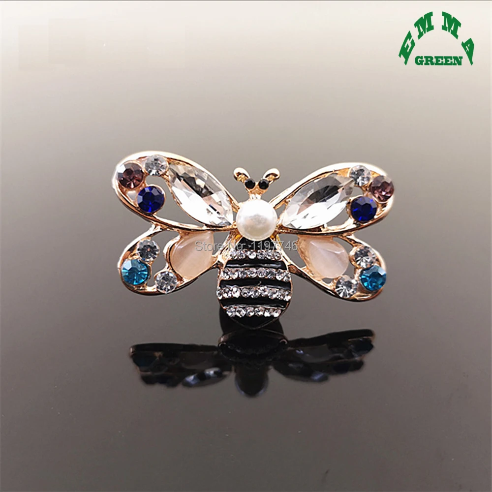 Birthstone Crystal Butterfly Floating Charms Enamel Rhinestone Flat Back Embellishment Hair Garment Jewelry Accessories 5pcs