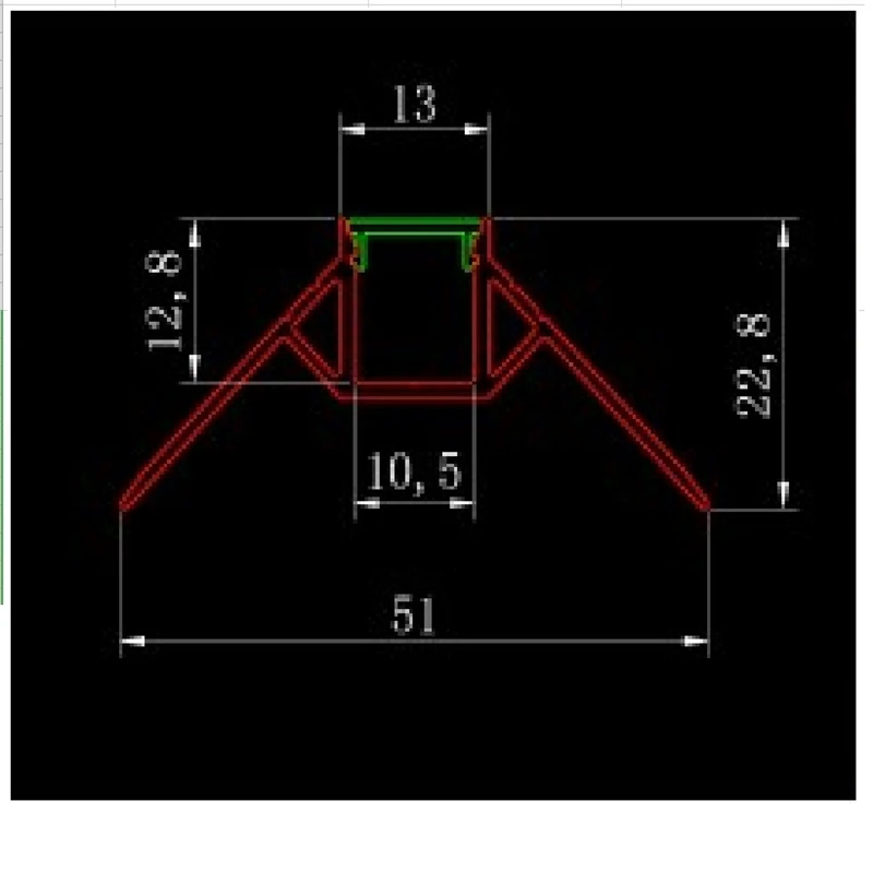 5-30pcs/lot 100cm positive angle plaster board embedded led aluminium profile ,10mm strip bar light housing for wall /ceiling