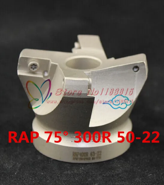 Free shipping  RAP 300R 50-22-4T 75 Degree High Positive Face Mill Cutting Diameter For APMT1135 inserts