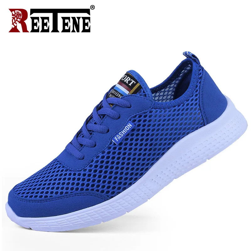 REETENE Size 35-50 Men Casual Shoes Spring Summer Fashion Men\'S Sneakers Outdoors Mesh Shoes Men Breathable Men Shoes