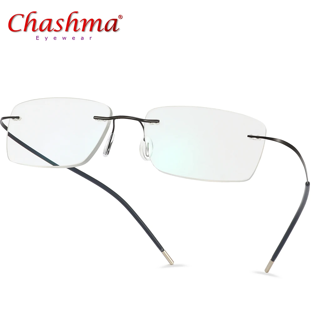 

Titanium Glasses Frame Men Rimless Prescription Eyeglasses Women Myopia Optical Frames Ultralight Korean No screws Eyewear