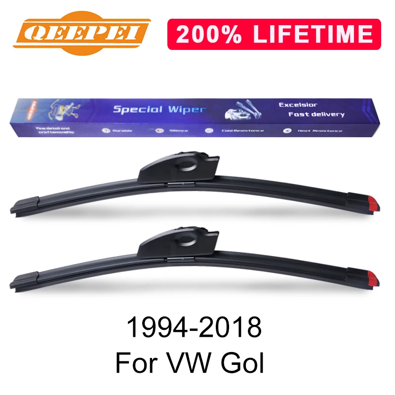 

QEEPEI Replace Wiper Blade For VW Gol 1994-2018 Silicone Rubber Windshield Windscreen Wiper Auto Car Accessories