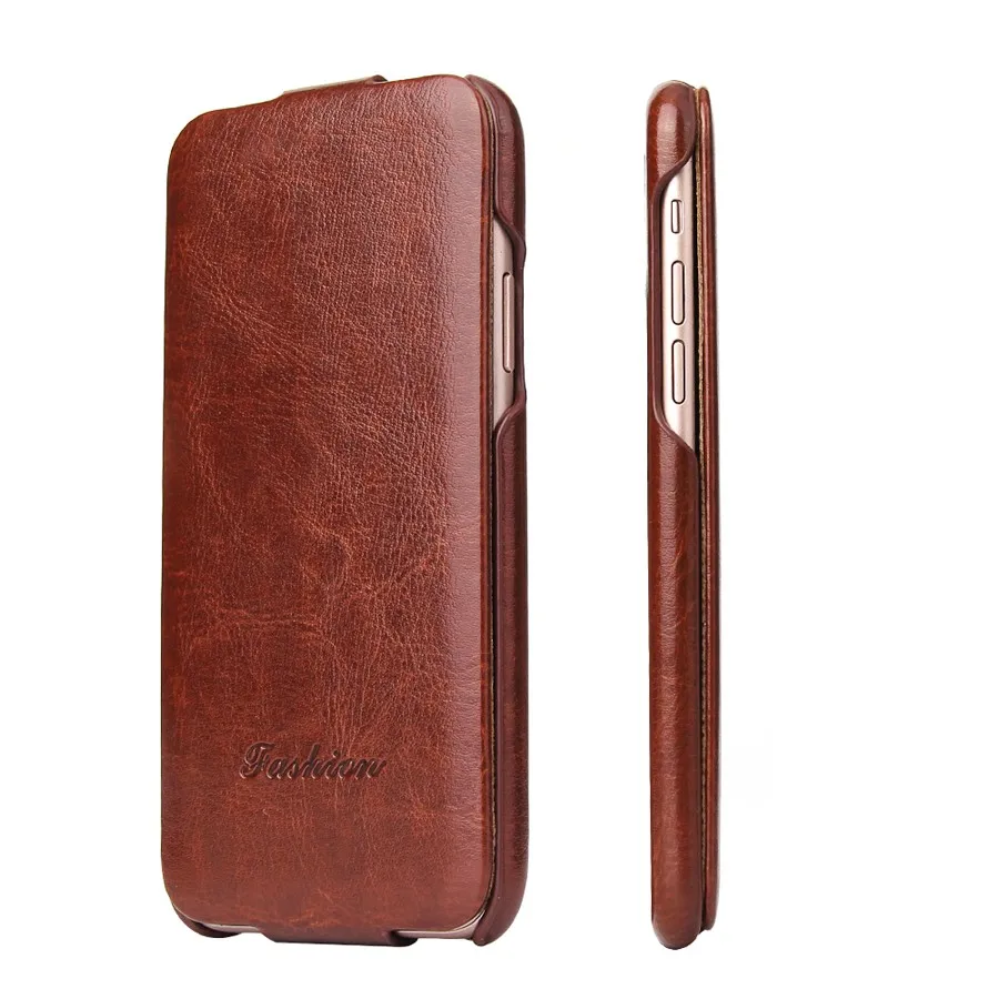 Vertical Flip Genuine Leather Cover Case for Apple iPhone 15 XR 11 12 13 14 Pro Max 6 7 8 SE 2020 12 13 Mini Fundas Coque