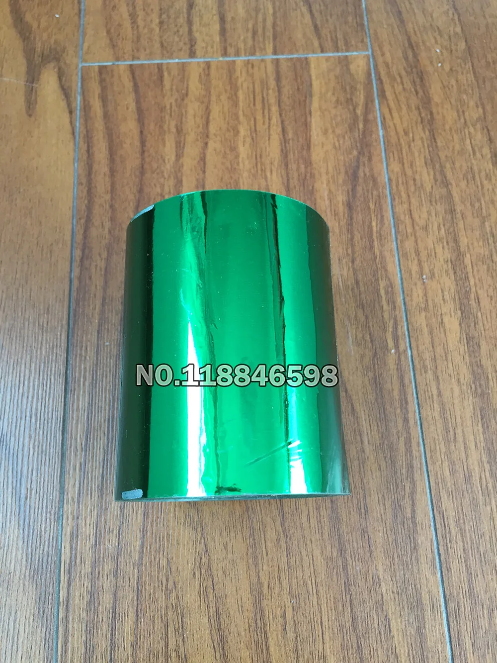 Green Color Hot Foil Paper Hot Stamping Box/Plastic/ppc/pvc/pp Material Free shipping