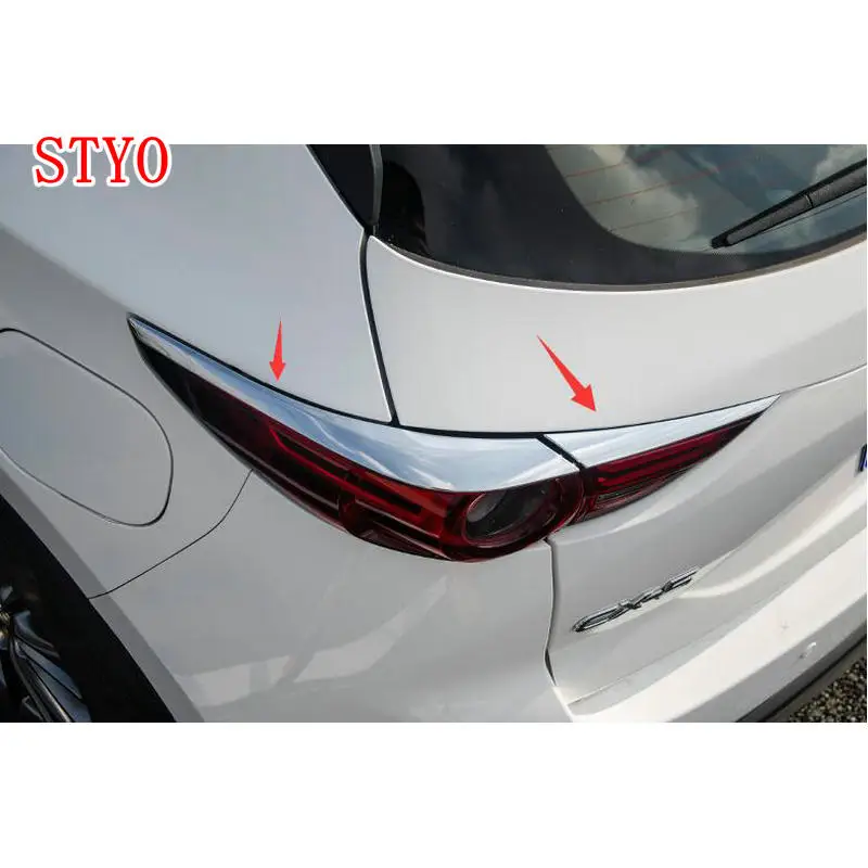 

STYO Car ABS Chrome Rear Headlight Headlamp Head lights Cover Trim For Mazda1 CX-5 CX5 2017 2018