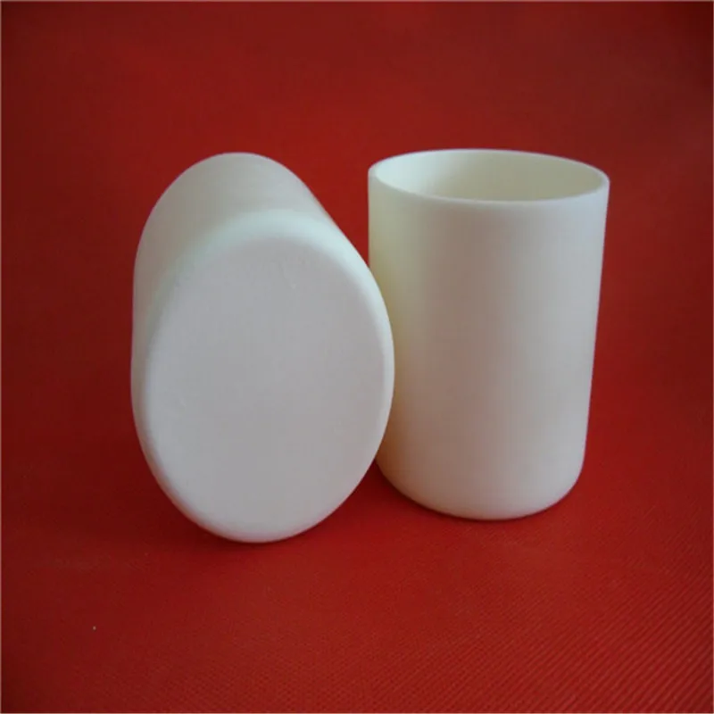 dia80x80mm 300ml  99.5% alumina crucible cylindrical corundum crucible /Cylindrical ceramic refractorye crucible