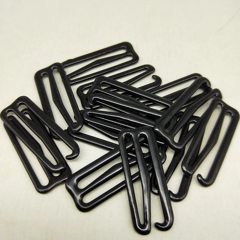 Belt buckle Coated black type 9 metal bar Buckles clips for Lingerie Adjustment accessories DIY High quality 30mm 50pcs/lot