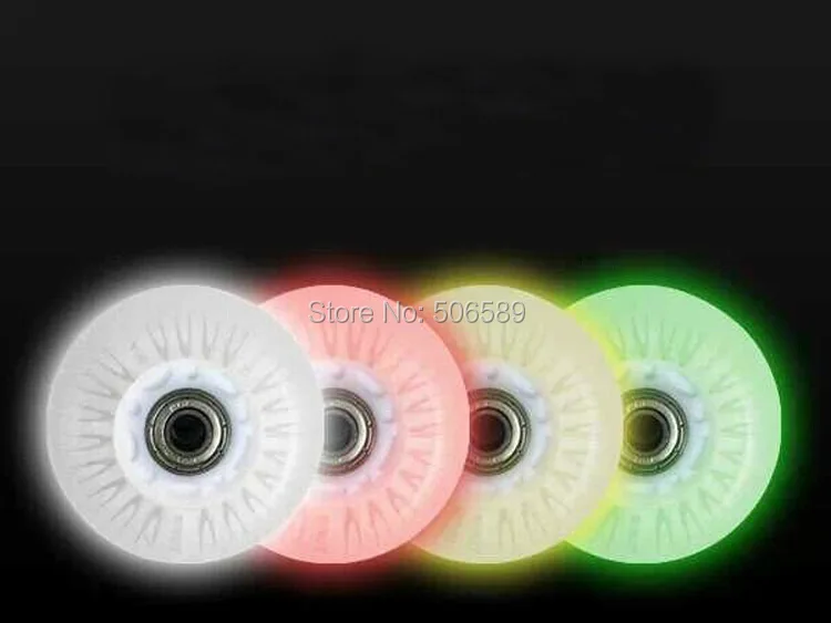 free shipping roller skates wheels lighting wheels 90A PU four color cool