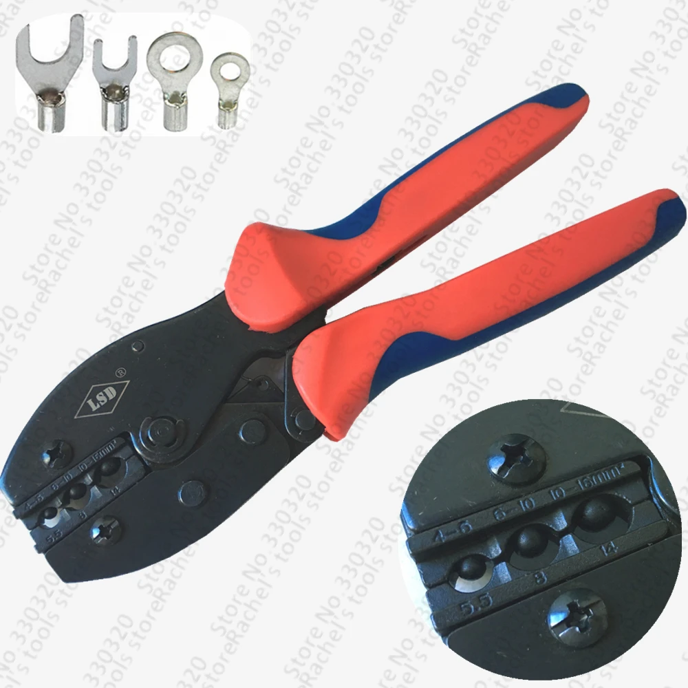 LY-616TD Terminal crimper crimping tool crimping pliers for non-insulated cable lugs links 4-16mm2