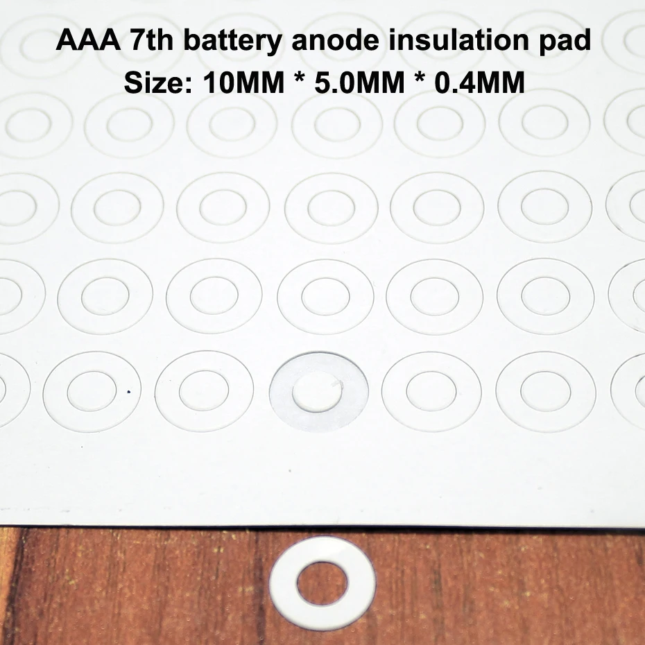 100pcs/lot AAA 7 lithium battery anode meson insulation pad hollow tip insulation fast Pakistani paper gasket