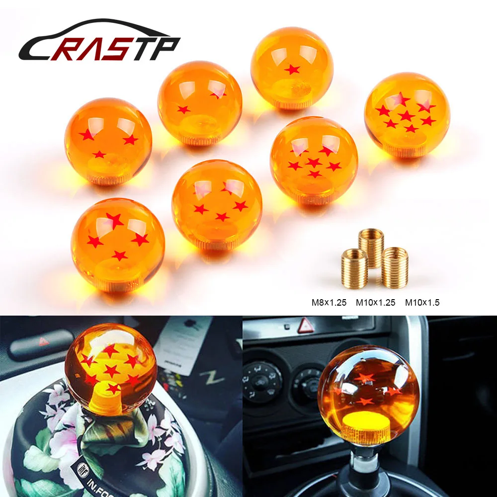 

RASTP-Universal 1-7 Star Gear Shift Knob Acrylic Crystal Car Shift Knobs With 57mm Diameter RS-SFN042