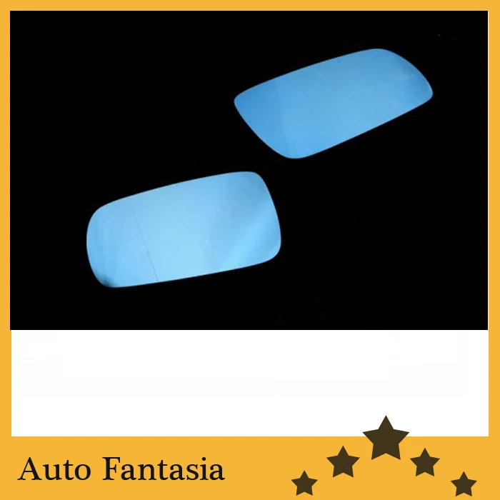 Blue Tinted Aspherical Side Mirror Glass (2 Side Split Angle)  for Volkswagen Golf MK4-free shipping