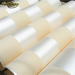 Rotolo da 10 m Carta da parati moderna a strisce semplici Sfondi rosa beige per soggiorno Nastro da parete sfondo bianco crema decorazione della casa