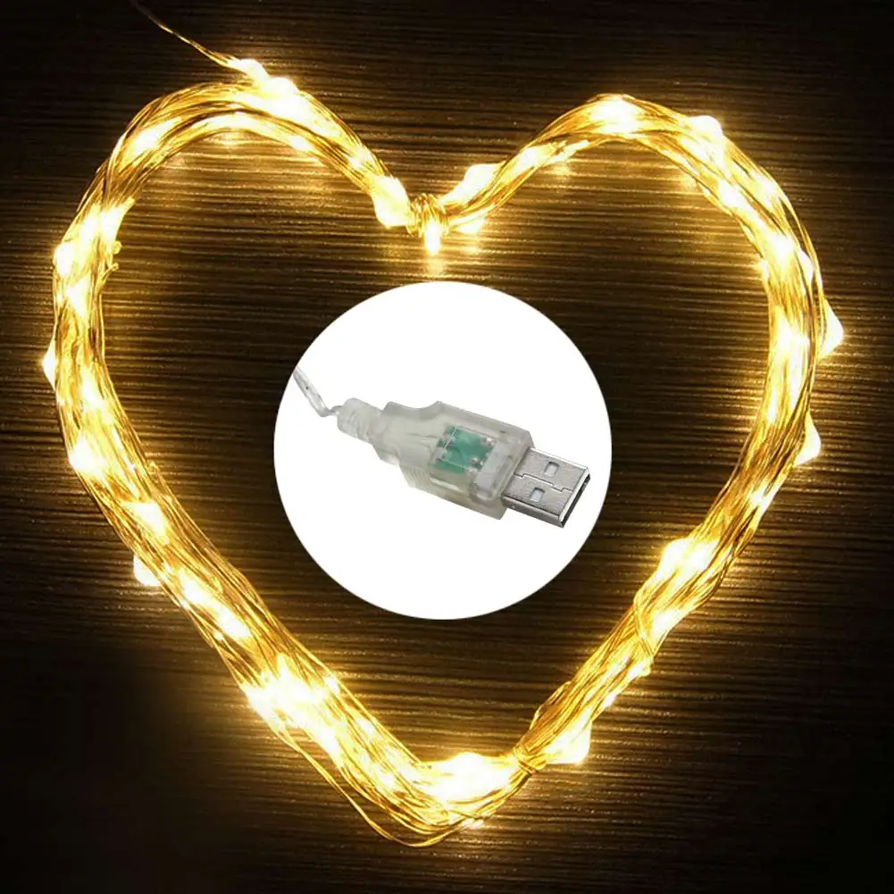 

10m 100LED IP67 Outdoor Waterproof USB Copper Wire Fairy Decoration Starry String Light /Wedding/Party/Festival Decoration Light