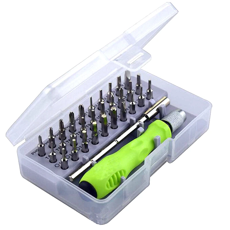 

New 32 In 1 Magnetic Screwdriver Bit Set Precision Mini Hand Tool Kit Mobile Phone Cellphone iPad Camera Fix Repair Maintenance