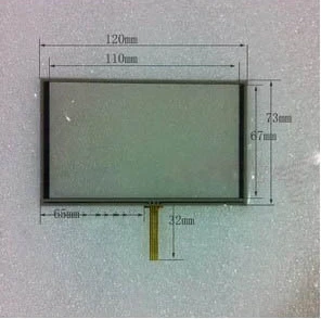 

new 5 inch four wire resistive touch screen 120*73 120MM*73MM