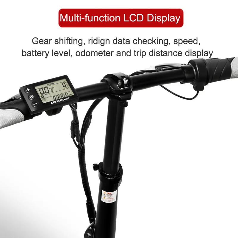 G100 Mini Folding Electric Bike, 400W, 36V/8.7A, 14 Inches E Bike, Disc Brake, Removable Battery, Magnesium Alloy Rim