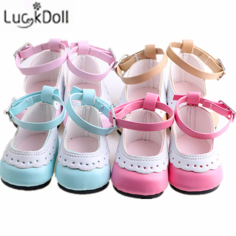 

New Cute Round Small Shoes For 18 Inch American&43Cm Baby New Born Doll Our Generation , For Baby Birthday Festival Gift