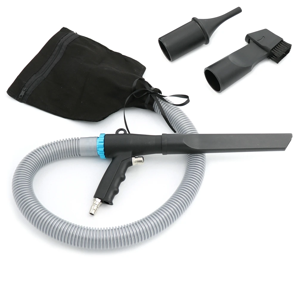 High Pressure Vacuum Blow Gun Dual Function Pneumatic Vacuum Cleaner Kit Air Blow Suction Gun Tool Set