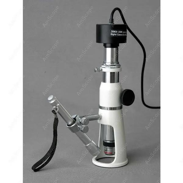 Measuring Microscope--AmScope Supplies 20X & 50X Stand / Shop / Measuring Microscope + Pen Light