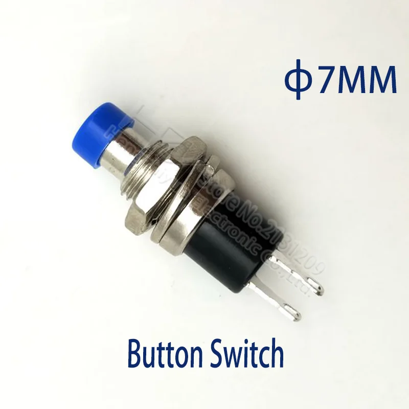 Hzy 300pcs 7mm Momentary On Off Push Button Micro Switch Normally Open NO Momentary Push button Switch Press the reset switch