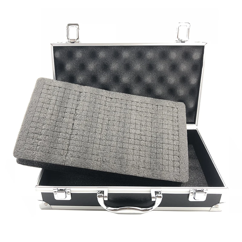 

Aluminum Tool Box Portable Instrument Box Storage Case Suitcase Travel Luggage Organizer Case Tools With Lining 300*170*80mm