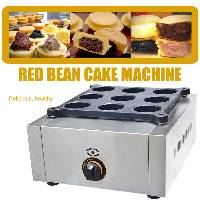 

1PC High quality 9-hole red bean machine LPG 2800PA 27TU / HR Commercial red bean maker Cake Diameter 68MM